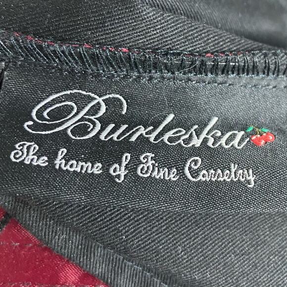 Burleska Ophelie Corset Dress In Red and Black Lace Women's 14 - Picture 4 of 8